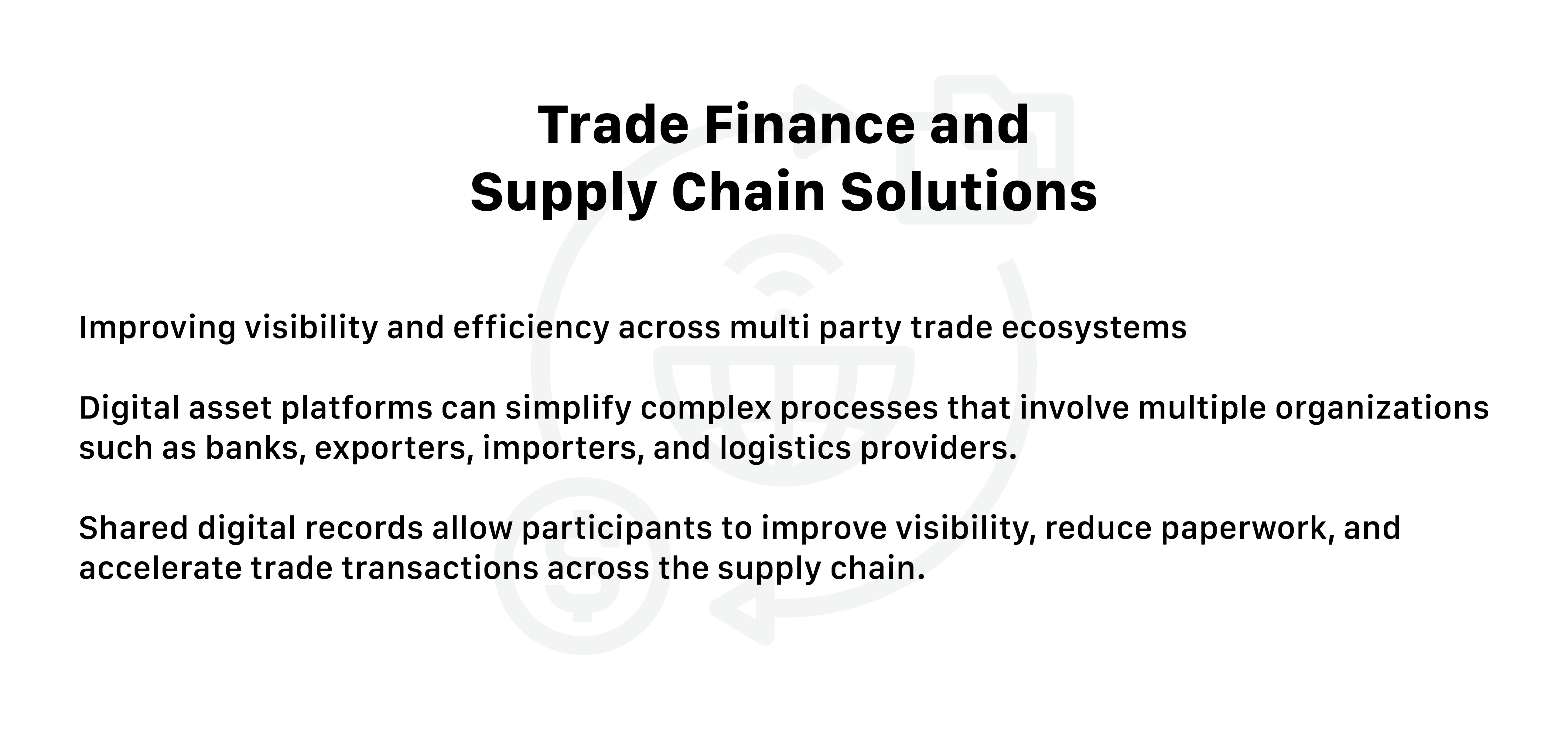 Digital Asset Use Cases